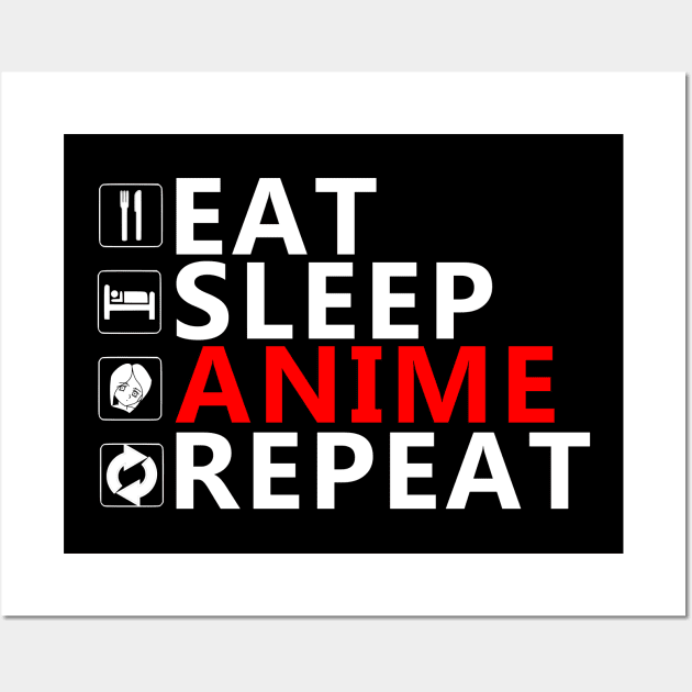 ANIME REPEAT Wall Art by equiliser